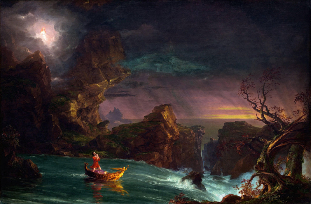 The Voyage of Life: Manhood by Thomas Cole — hand-painted landscape oil painting reproduction on canvas