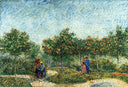 The Voyer d'Argenson Park in Asnieres by Vincent van Gogh — hand-painted botanical oil painting reproduction on canvas