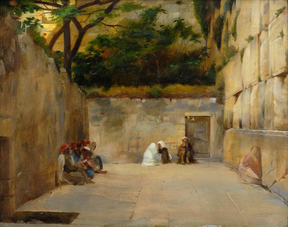 The Wailing Wall, Jerusalem - Théodore Ralli