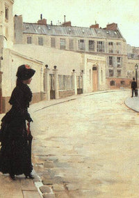 The Wait by Jean Béraud — hand-painted architectural oil painting reproduction on canvas