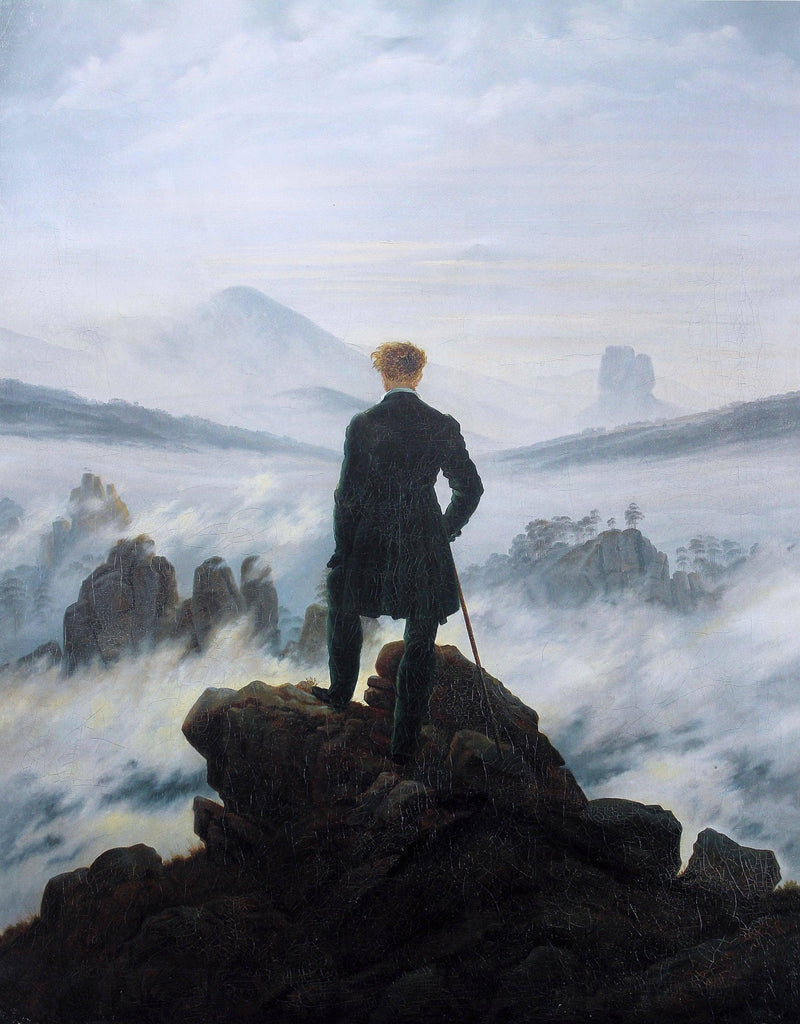 The Wanderer Above the Sea of Fog on gallery wrap