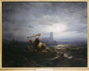 The Water-Sprite and Ägir's Daughters by Nils Blommér — seascapes oil painting wall art, Romanticism