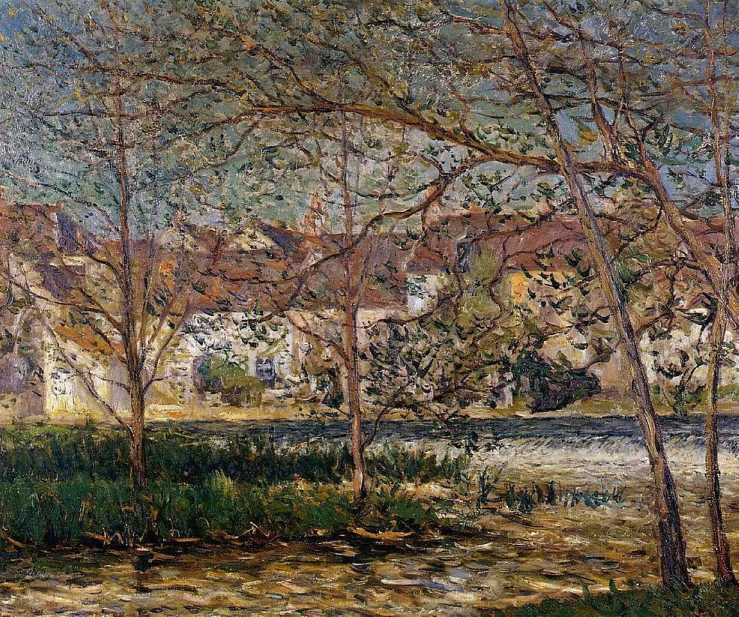 The Waterfall - Nemours by Maxime Maufra — hand-painted architectural oil painting reproduction on canvas
