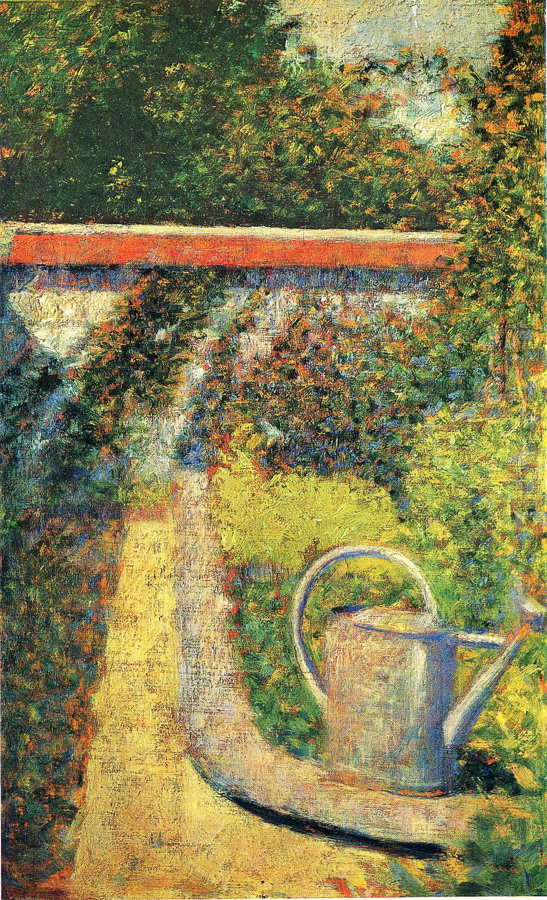 The Watering Can by Georges Seurat — hand-painted botanical oil painting reproduction on canvas