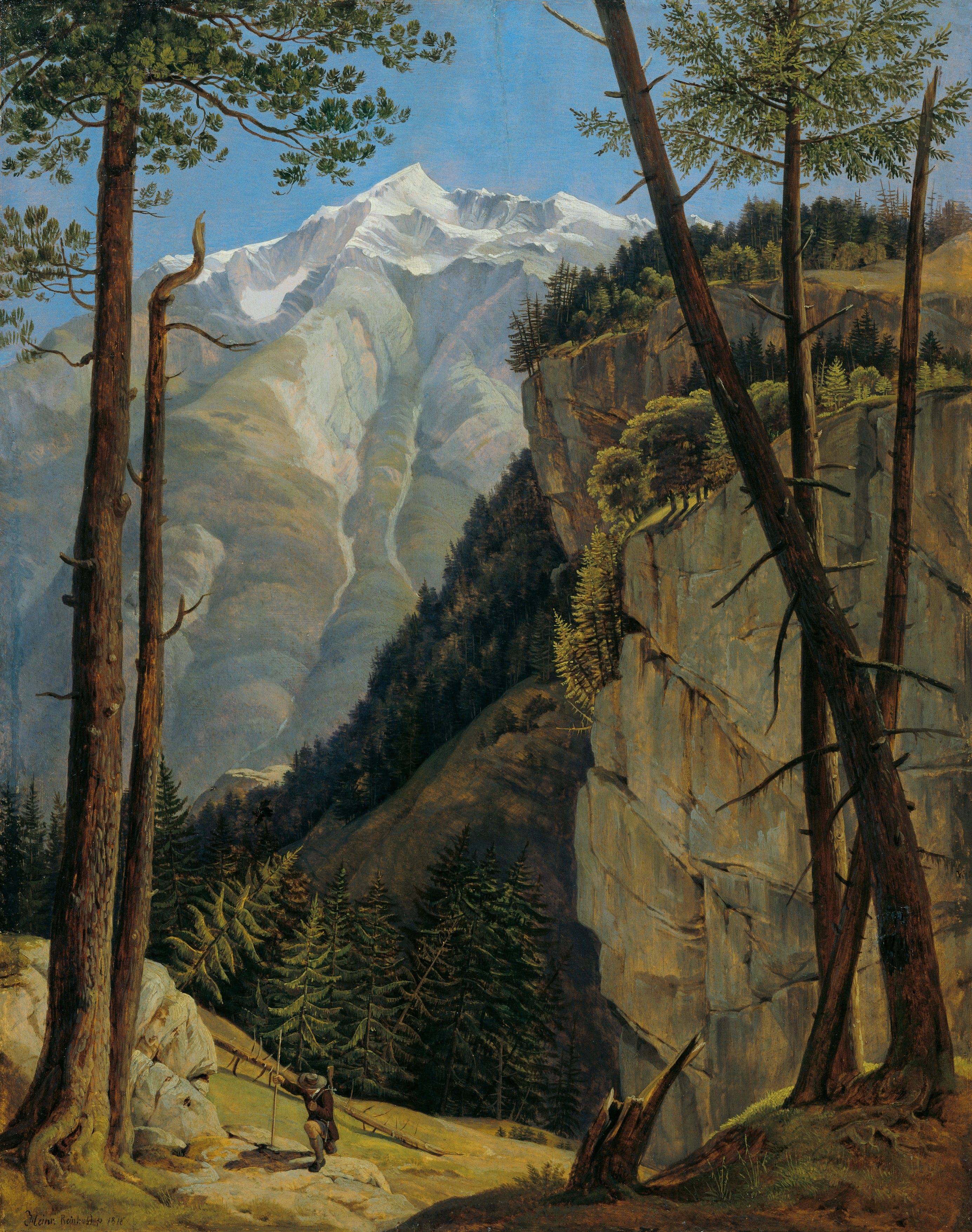 The Watzmann from the Wimbachtal - Heinrich Reinhold