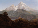 The Watzmann by Johan Christian Dahl — hand-painted landscape oil painting reproduction on canvas