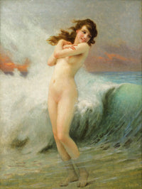 The Wave by Guillaume Seignac — hand-painted seascapes oil painting reproduction on canvas