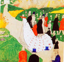 The wedding by Kazimir Malevich — hand-painted abstract oil painting reproduction on canvas
