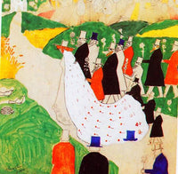 The wedding by Kazimir Malevich — hand-painted abstract oil painting reproduction on canvas