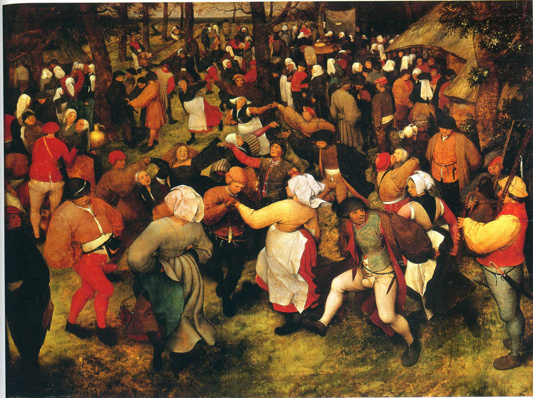 The Wedding Dance in the open air by Pieter Bruegel the Elder — hand-painted cultural oil painting reproduction on canvas