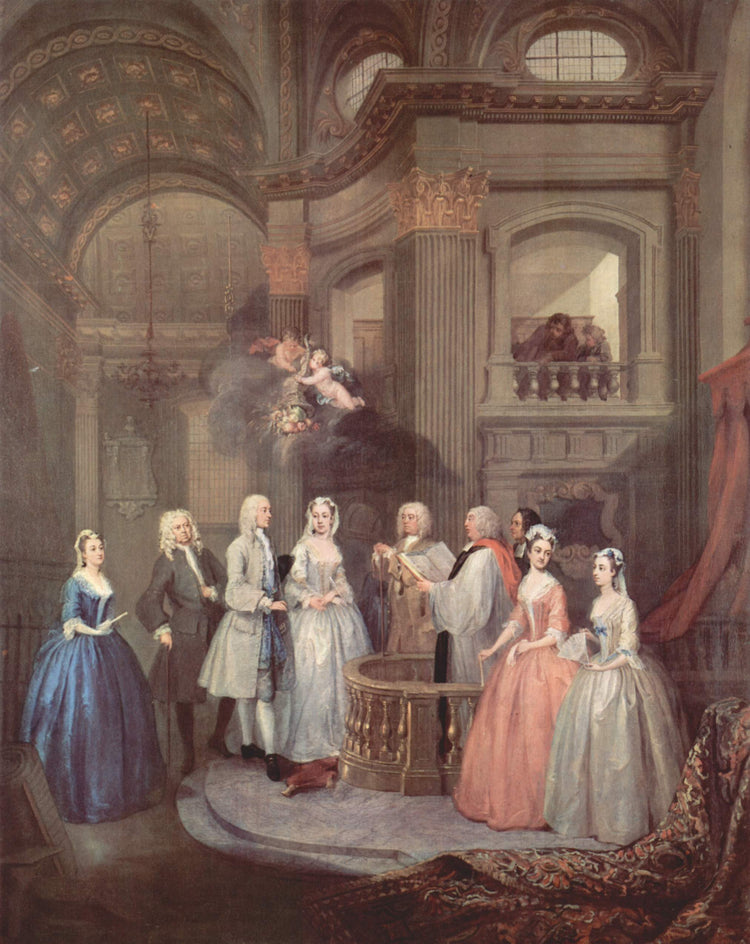 The Wedding of Stephen Beckingham and Mary Cox - William Hogarth