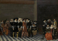 The Wedding Party by Willem Cornelisz Duyster — hand-painted portrait oil painting reproduction on canvas
