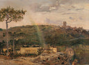 The Weilburg near Baden by Anton Romako — hand-painted landscape oil painting reproduction on canvas