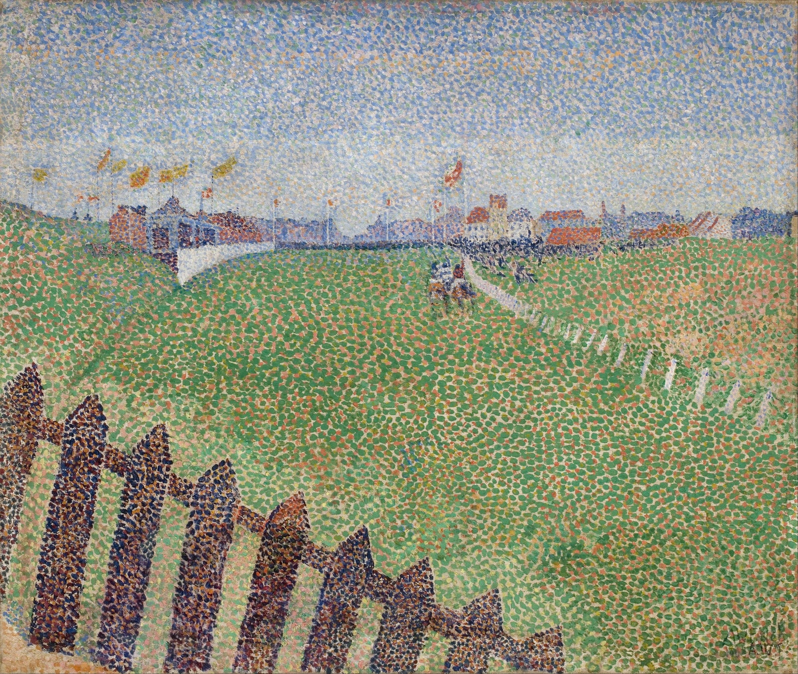 The Wellington Racecourse in Drizzle (Ostende)