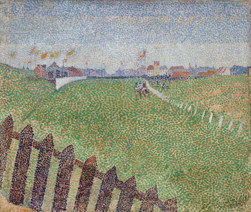 The Wellington Racecourse in Drizzle (Ostende) on gallery wrap