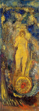 The Wheel of Fortune by Odilon Redon, fantasy oil painting wall art, Symbolism