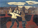 The Whipping by Horace Pippin — shapes oil painting wall art, Naïve Art Primitivism