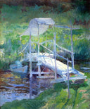 The White Bridge by John Henry Twachtman — seascapes oil painting wall art, Impressionism