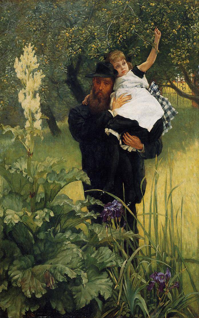 The Widower by James Tissot, hand-painted portrait oil painting reproduction on canvas