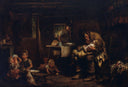 The Widower by Luke Fildes — hand-painted cultural oil painting reproduction on canvas