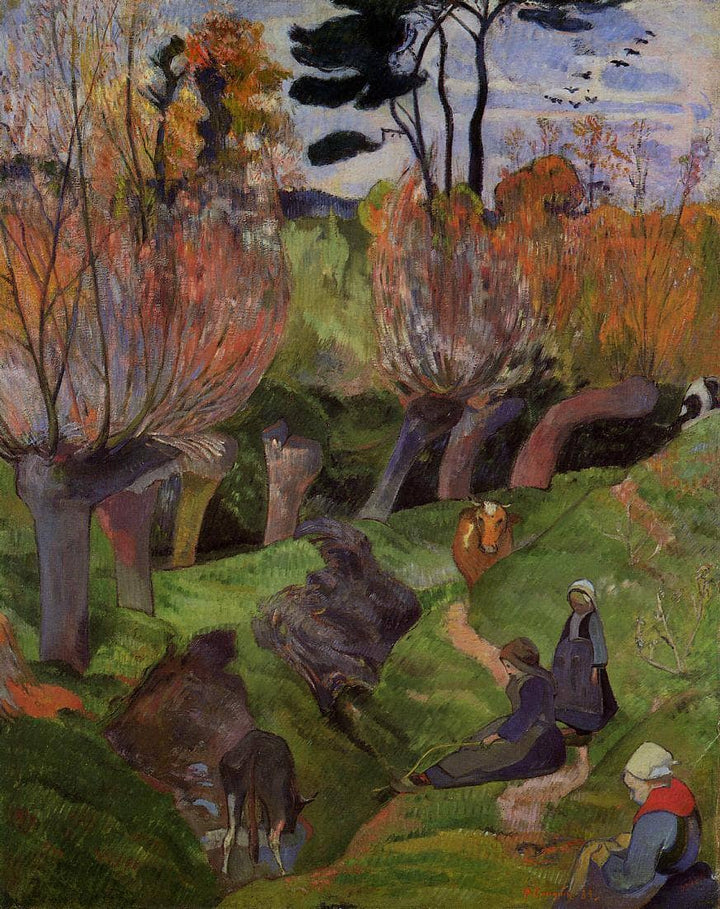 The willows by Paul Gauguin — hand-painted abstract oil painting reproduction on canvas