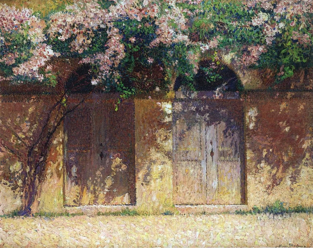 The Wisteria by Henri Martin — hand-painted architectural oil painting reproduction on canvas