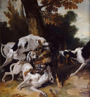 The Wolf Hunt by Jean-Baptiste Oudry — hand-painted animal oil painting reproduction on canvas