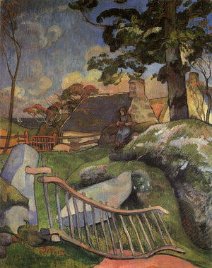 The Wooden Gate (The Pig Keeper) - Paul Gauguin