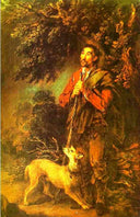 The Woodsman by Thomas Gainsborough — hand-painted animal oil painting reproduction on canvas