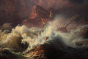 The Wreck by Knud Baade — hand-painted landscape oil painting reproduction on canvas