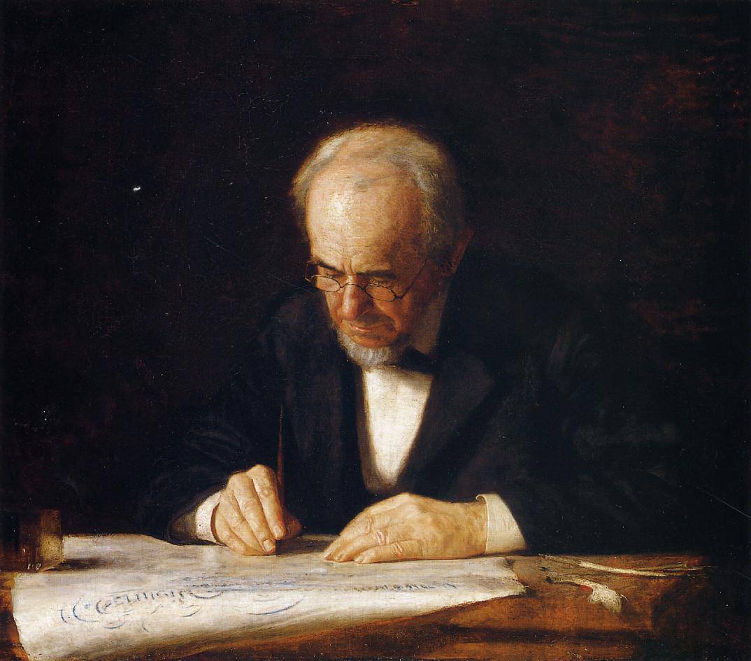 The Writing Master (Benjamin Eakins) - Thomas Eakins