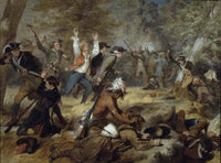 The Wyoming Massacre, July 3, 1778 by Alonzo Chappel — hand-painted cultural oil painting reproduction on canvas
