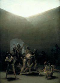 The Yard of a Madhouse by Francisco Goya — hand-painted cultural oil painting reproduction on canvas