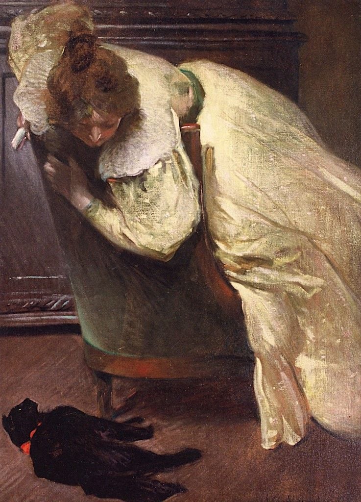 The Yellow Dress - John White Alexander