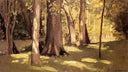 The Yerres, Effect of Ligh by Gustave Caillebotte — forest oil painting wall art, Impressionism