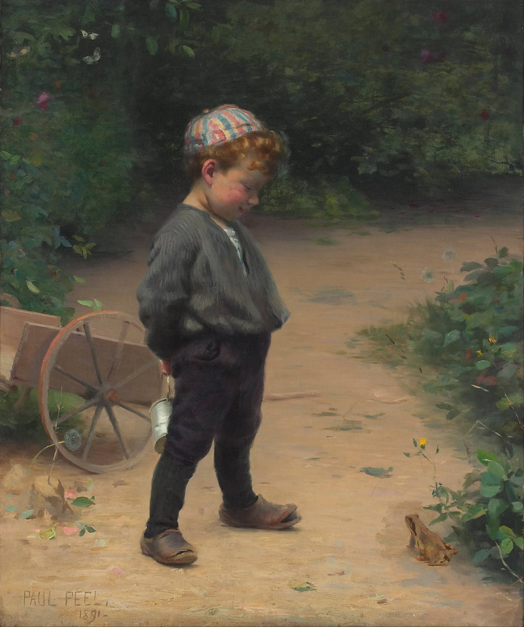 The Young Biologist by Paul Peel — hand-painted portrait oil painting reproduction on canvas