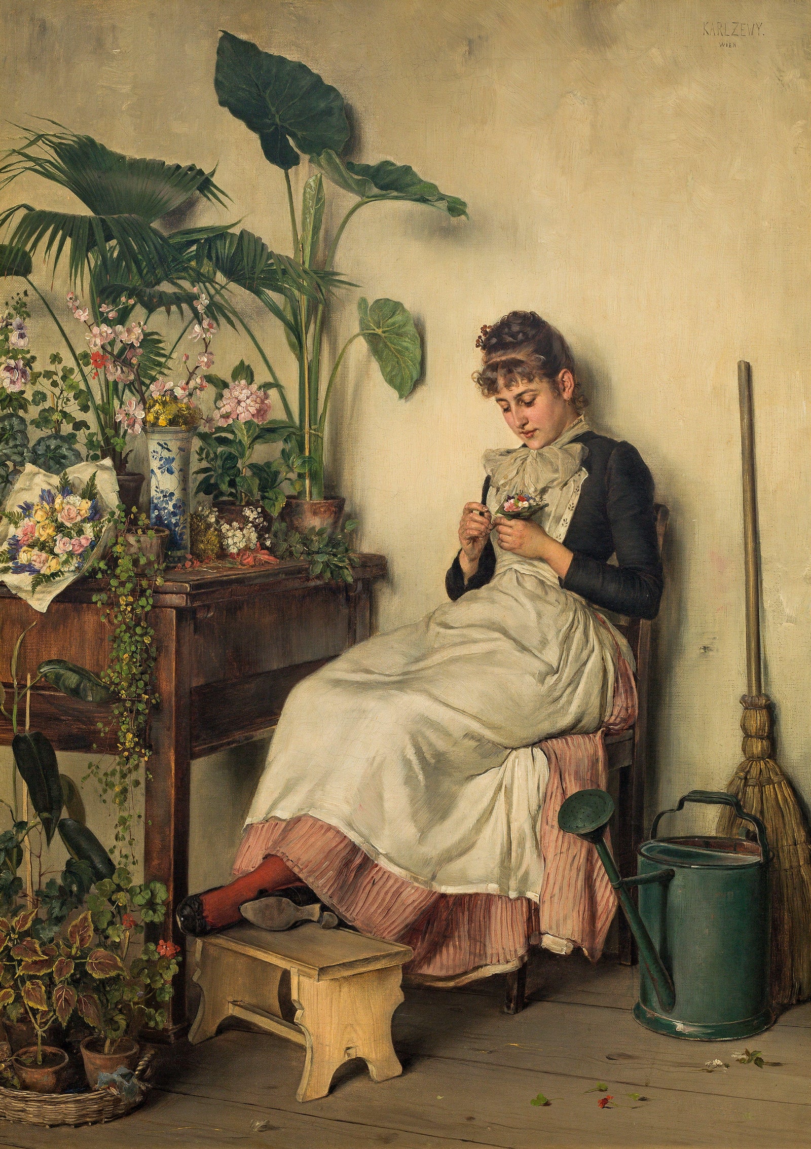 The young florist