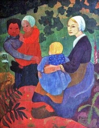 The Young Mothers by Paul Serusier — hand-painted portrait oil painting reproduction on canvas