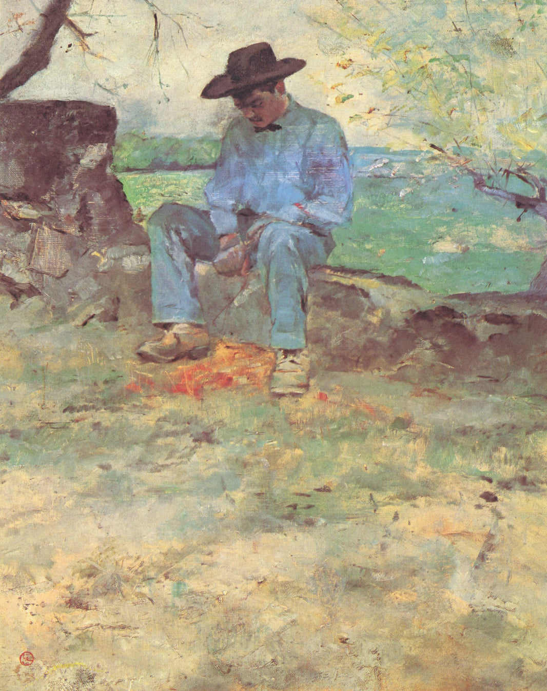 The Young Routy Céleyran by Henri de Toulouse-Lautrec — hand-painted landscape oil painting reproduction on canvas