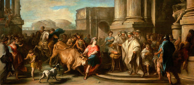 Theseus Taming the Bull of Marathon in apartment