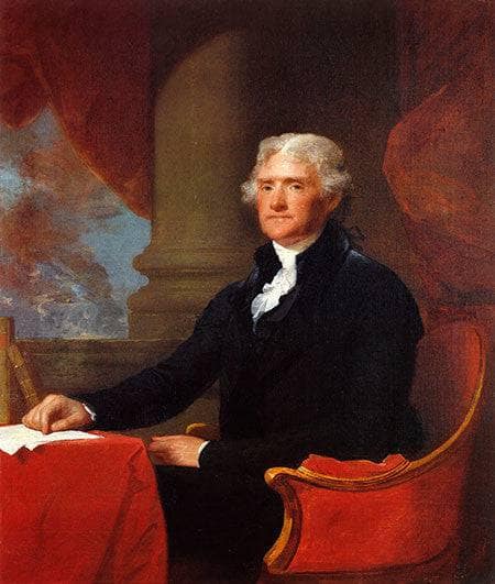Thomas Jefferson on gallery wrap
