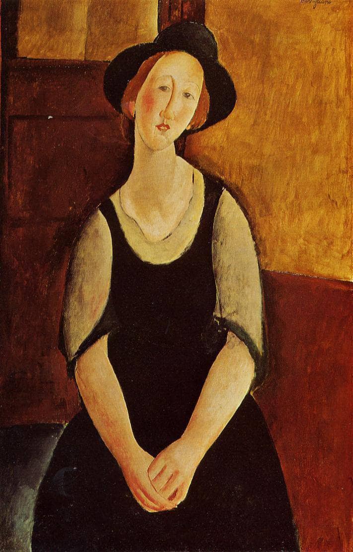 Thora Klinckowstrom by Amedeo Modigliani — hand-painted portrait oil painting reproduction on canvas