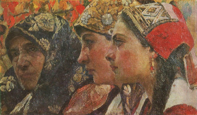 Three ages by Fedir Krychevsky — oil painting reproduction