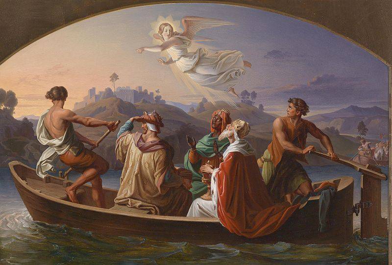 Three Kings on their Journey to Bethlehem - Joseph Binder