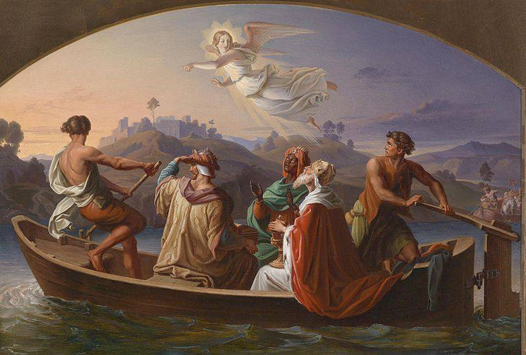 Three Kings on their Journey to Bethlehem - Joseph Binder