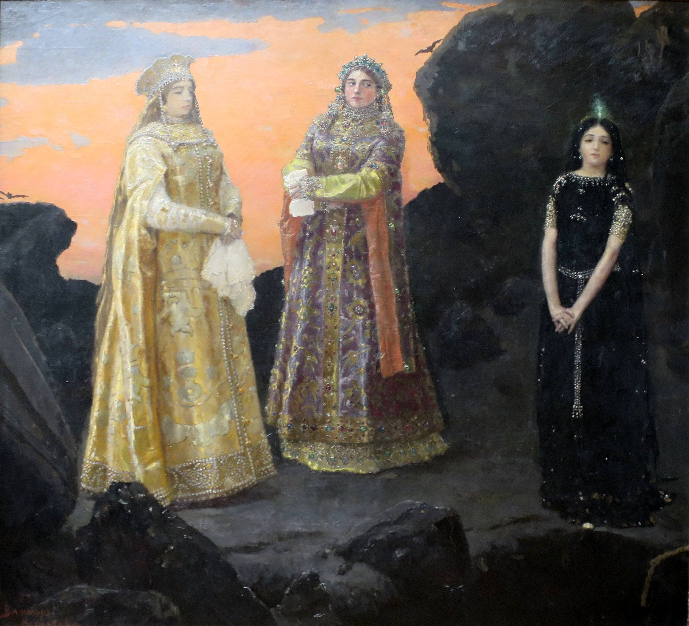 Three Tsarevnas of the Underground Kingdom - Viktor Vasnetsov