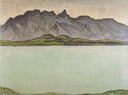 Thun, Stockhornkette by Ferdinand Hodler — hand-painted landscape oil painting reproduction on canvas