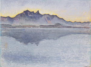 Thun, Stockhornkette, evening - Ferdinand Hodler