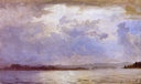 Thunder Clouds over the Chiemsee by Hans Gude — hand-painted landscape oil painting reproduction on canvas