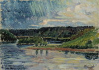 Thunderstorm by Alfred William Finch — hand-painted landscape oil painting reproduction on canvas